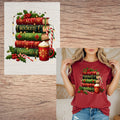 All booked for Christmas short sleeve custom colors t-shirt