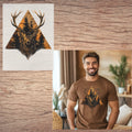 Deer with big rack short sleeve custom colors t-shirt