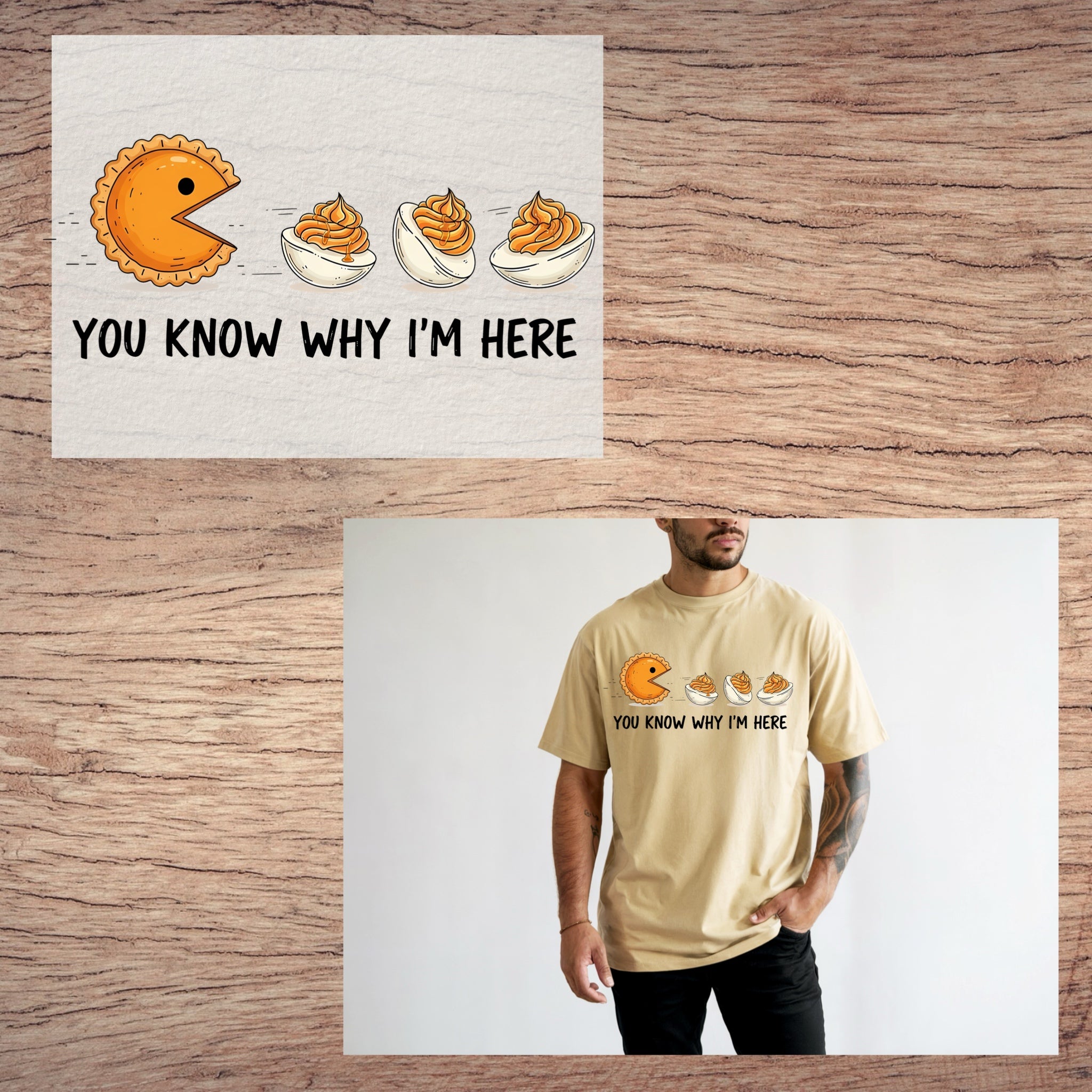 Deviled eggs short sleeve custom colors t-shirt