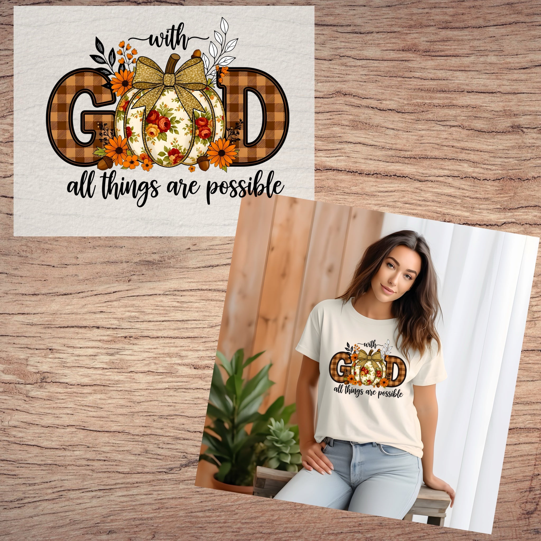 With God short sleeve custom colors t-shirt