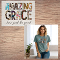 Amazing grace short sleeve custom colors t-shirt