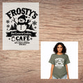 Frosty’s Cafe short sleeve custom colors t-shirt
