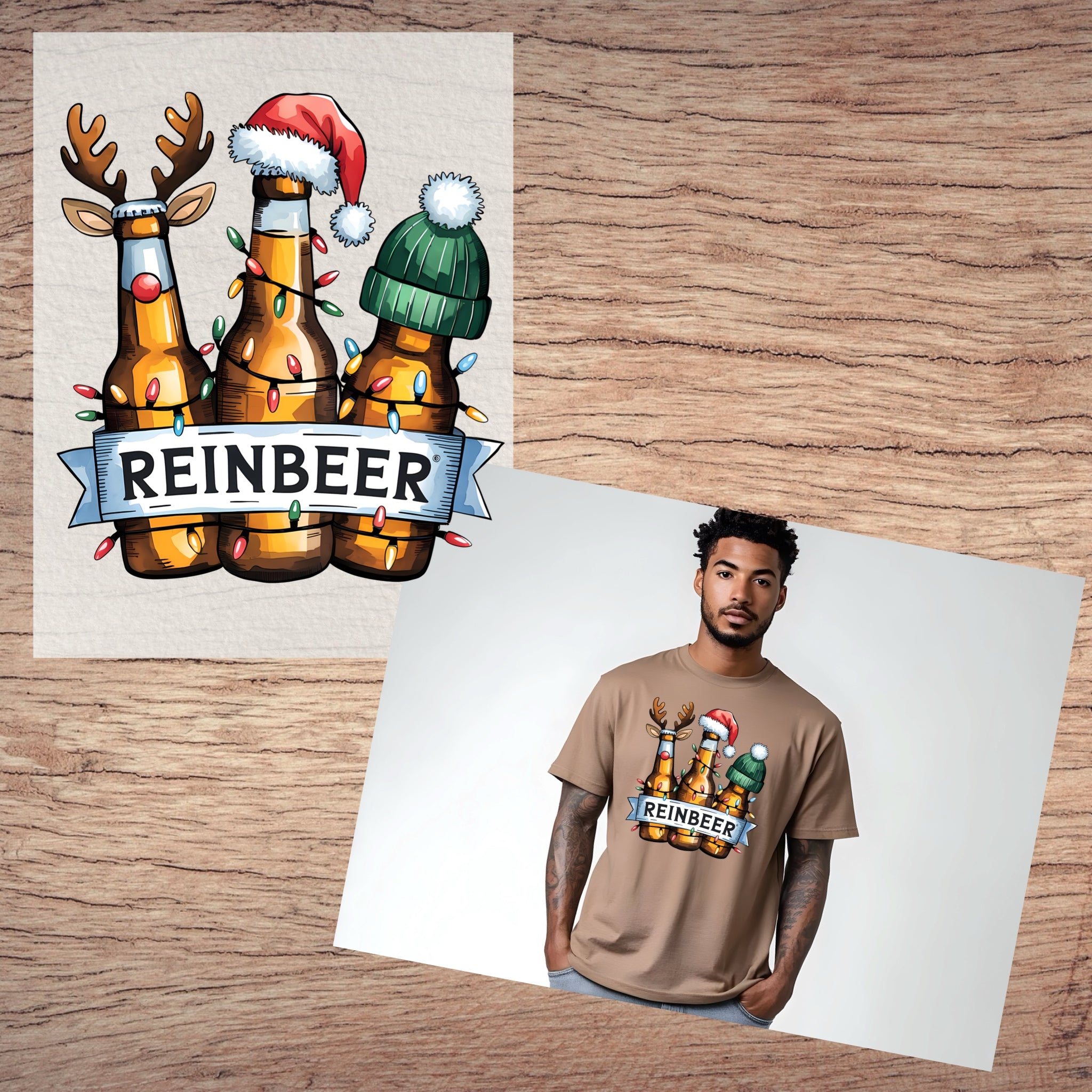 Reinbeer short sleeve custom colors t-shirt