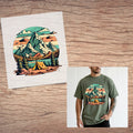 Mountains short sleeve custom colors t-shirt
