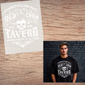Old crow tavern Short sleeve custom colors t-shirt