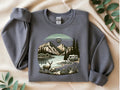 Deer Camping comfort colors crewneck sweatshirt