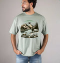 Deer camping short sleeve custom colors t-shirt