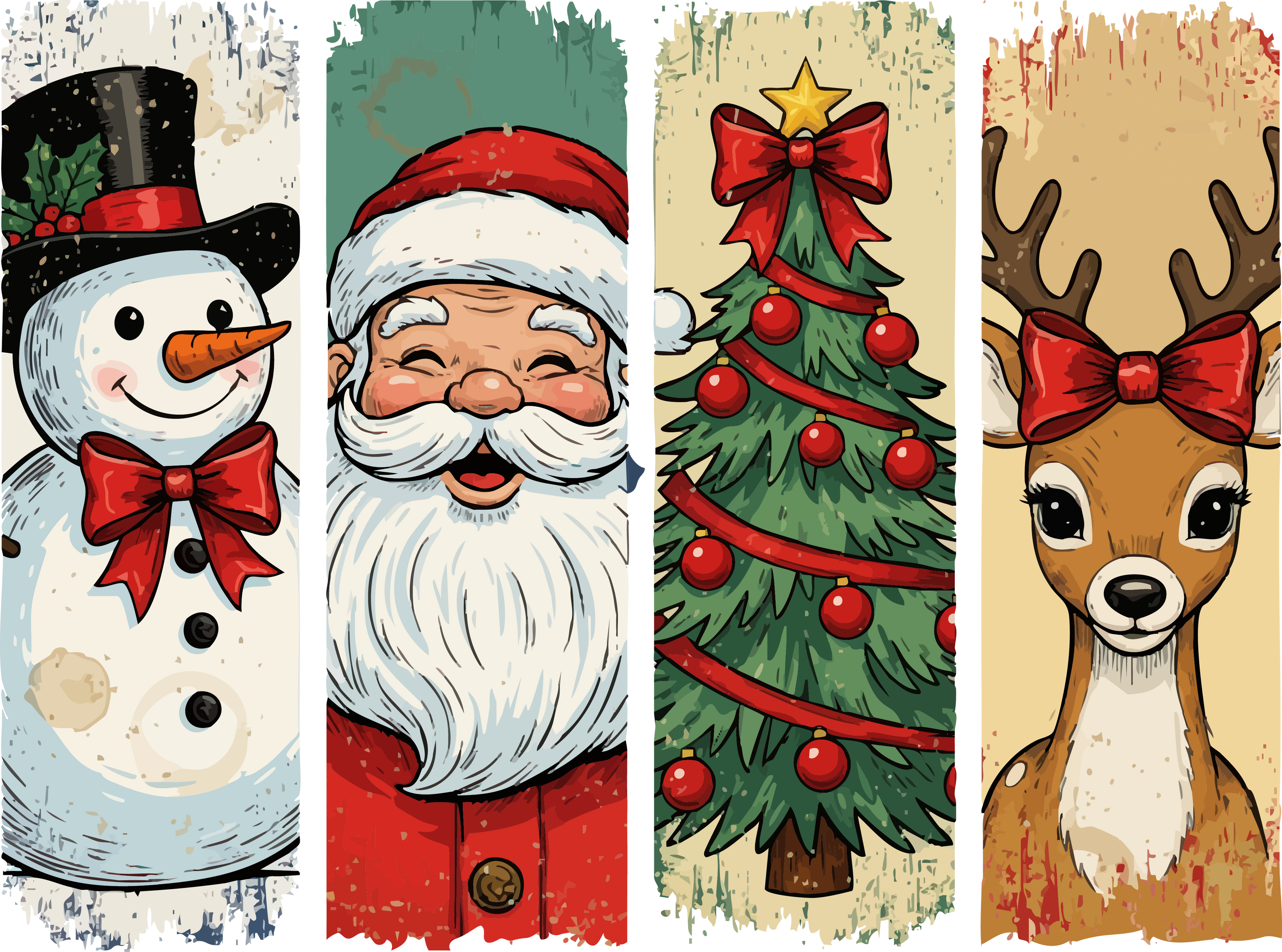Vintage Christmas  DTF Print Only