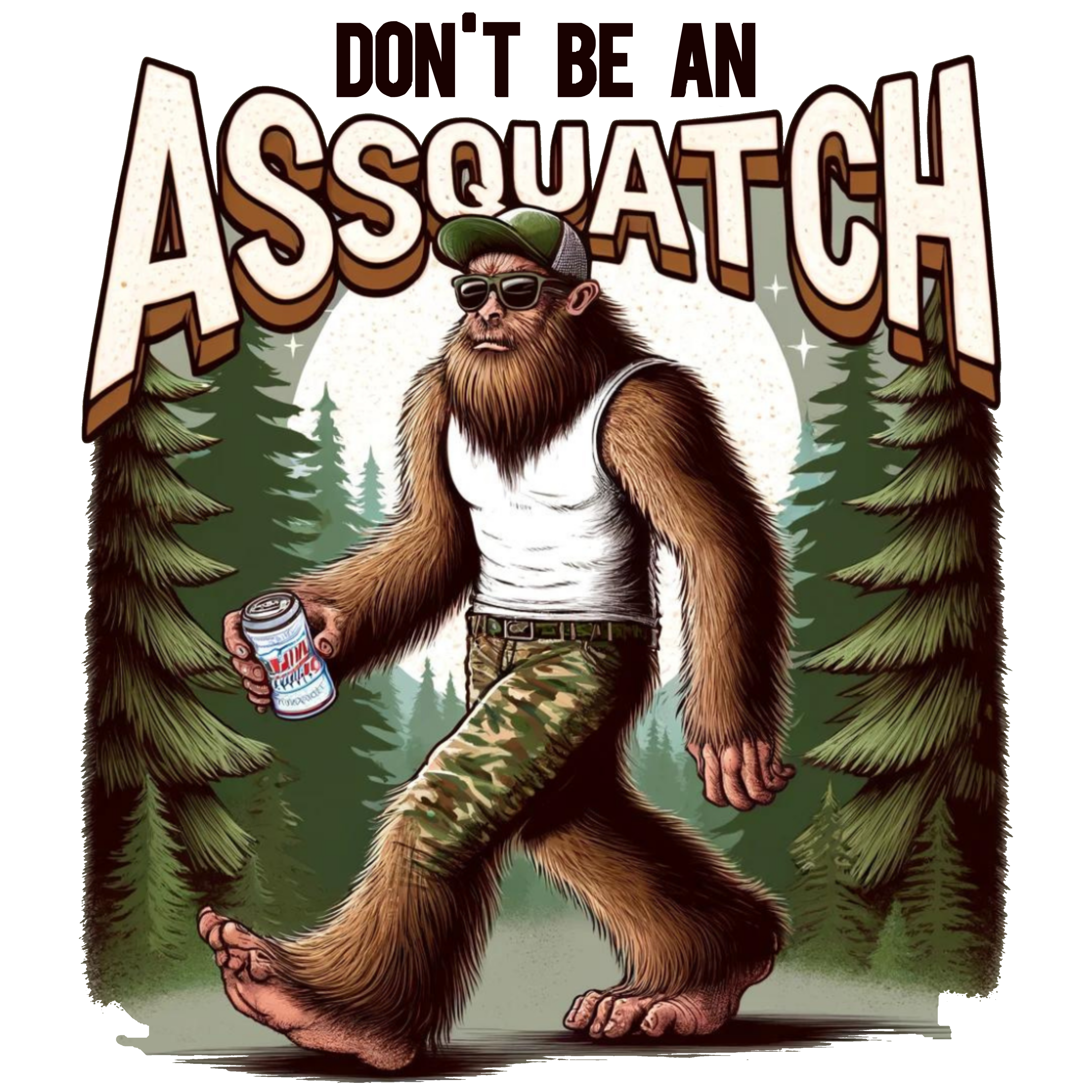 Don’t be an A**quatch DTF Print Only