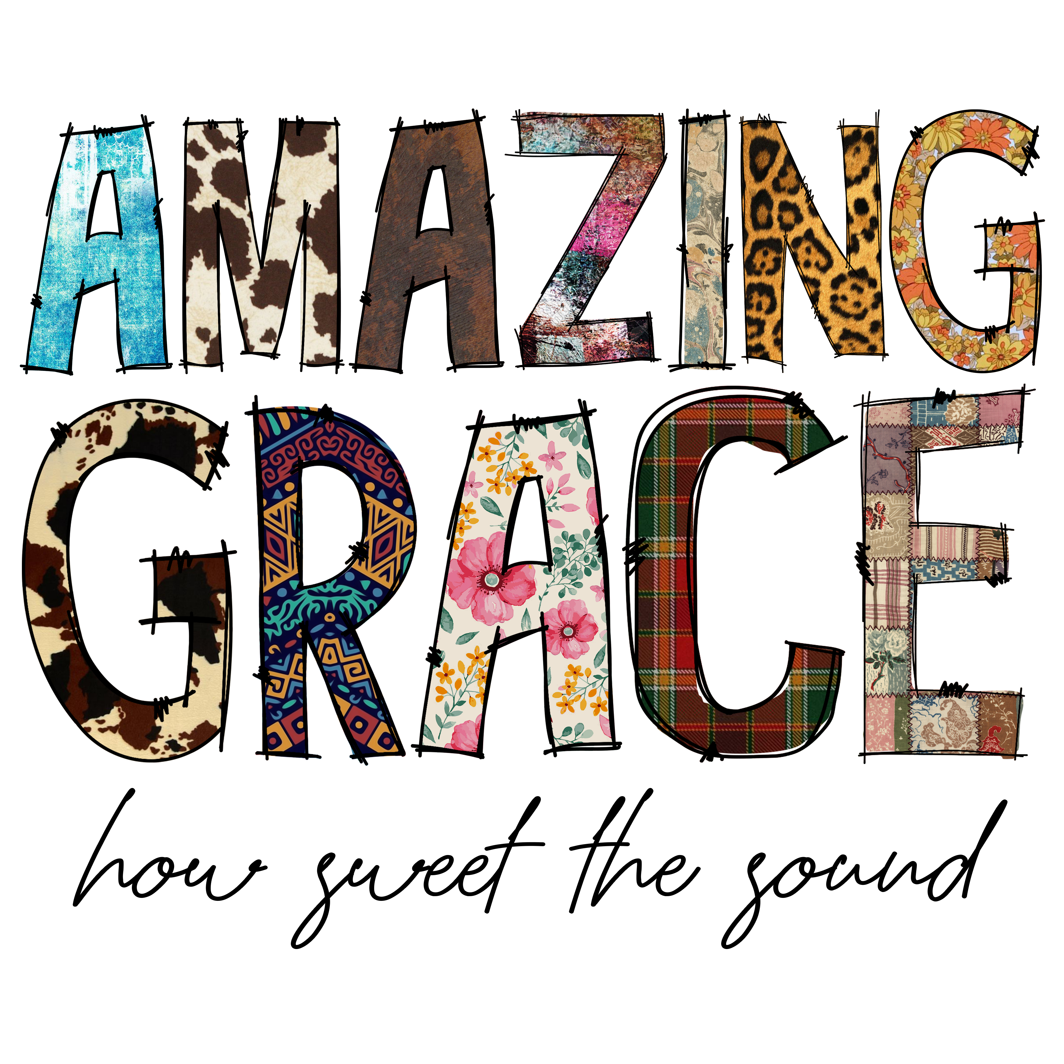 Amazing Grace DTF Print Only